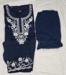 2NEW ARRIVAL ROMAN SILK EMBROIDERY SEQUENCE WORK TOP BOTTOM WITH DUPATTA CASUAL WEAR WHOLESALE PRICE ETHNIC GARMENT (8)