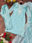 3DESIGNER ORGANZA EMBROIDERY WORK TOP BOTTOM WITH DUPATTA FESTIVE WEAR WHOLESALE PRICE ETHNIC GARMENT (17) – Copy