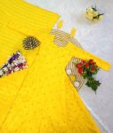 3LATEST CHINON SILK ZARI AND SEQUENCE EMBROIDERY WORK GOWN WITH DUPATTA FESTIVE WEAR WHOLESALE PRICE ETHNIC GARMENT (30)