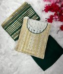 3LATEST COTTON EMBROIDERY WEAVING WORK TOP BOTTOM WITH DUPATTA DAILY WEAR WHOLESALE PRICE ETHNIC GARMENT (25)