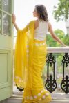 3LATEST GEORGETTE LACE BORDER WORK SAREE WITH UNSTITCHED BLOUSE CASUAL WEAR WHOLESALE PRICE ETHNIC GARMENT (7)