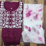 3LATEST RAYON EMBROIDERY WORK TOP BOTTOM WITH DUPATTA CASUAL WEAR WHOLESALE PRICE ETHNIC GARMENT (9)