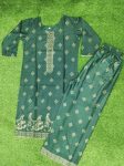 3LATEST RAYON FOIL PRINTED TOP BOTTOM SET FESTIVE WEAR WHOLESALE PRICE ETHNIC GARMENT (5)