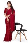 3LATEST RIMZIM PATTA HOT FIX SAREE WITH UNSTITCHED BLOUSE CASUAL WEAR WHOLESALE PRICE ETHNIC GARMENT (34)