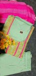 3NEW ARRIVAL RAYON SLUB EMBROIDERY WORK TOP BOTTOM WITH DUPATTA FESTIVE WEAR WHOLESALE PRICE ETHNIC GARMENT (7)