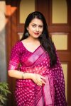 5DESIGNER SOFT LINEN BATIK STYLE PRINTED ZARI PATTU WEAVING BORDER WORK SAREE WITH UNSTITCHED BLOUSE FESTIVE WEAR WHOLESALE PRICE ETHNIC GARMENT (12)
