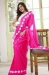5LATEST GEORGETTE LACE BORDER WORK SAREE WITH UNSTITCHED BLOUSE CASUAL WEAR WHOLESALE PRICE ETHNIC GARMENT (9)