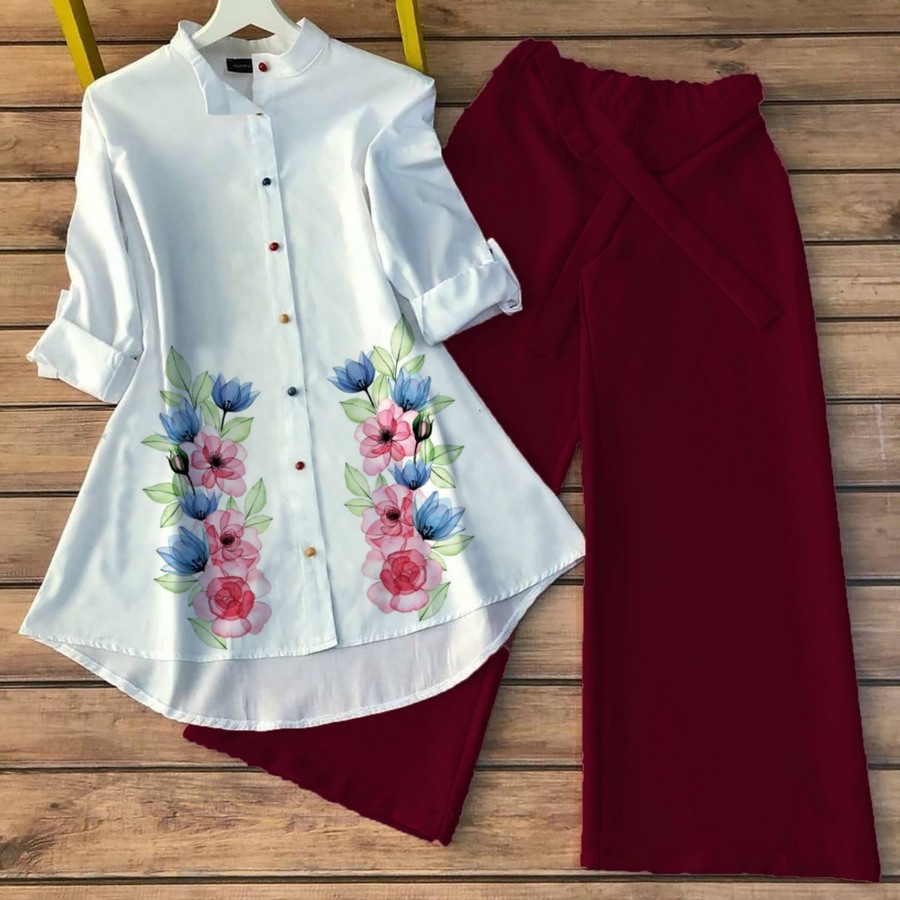 5LATEST POLY RAYON DIGITAL PRINTED TOP WITH PALAZZO CASUAL WEAR WHOLESALE PRICE ETHNIC GARMENT (4)