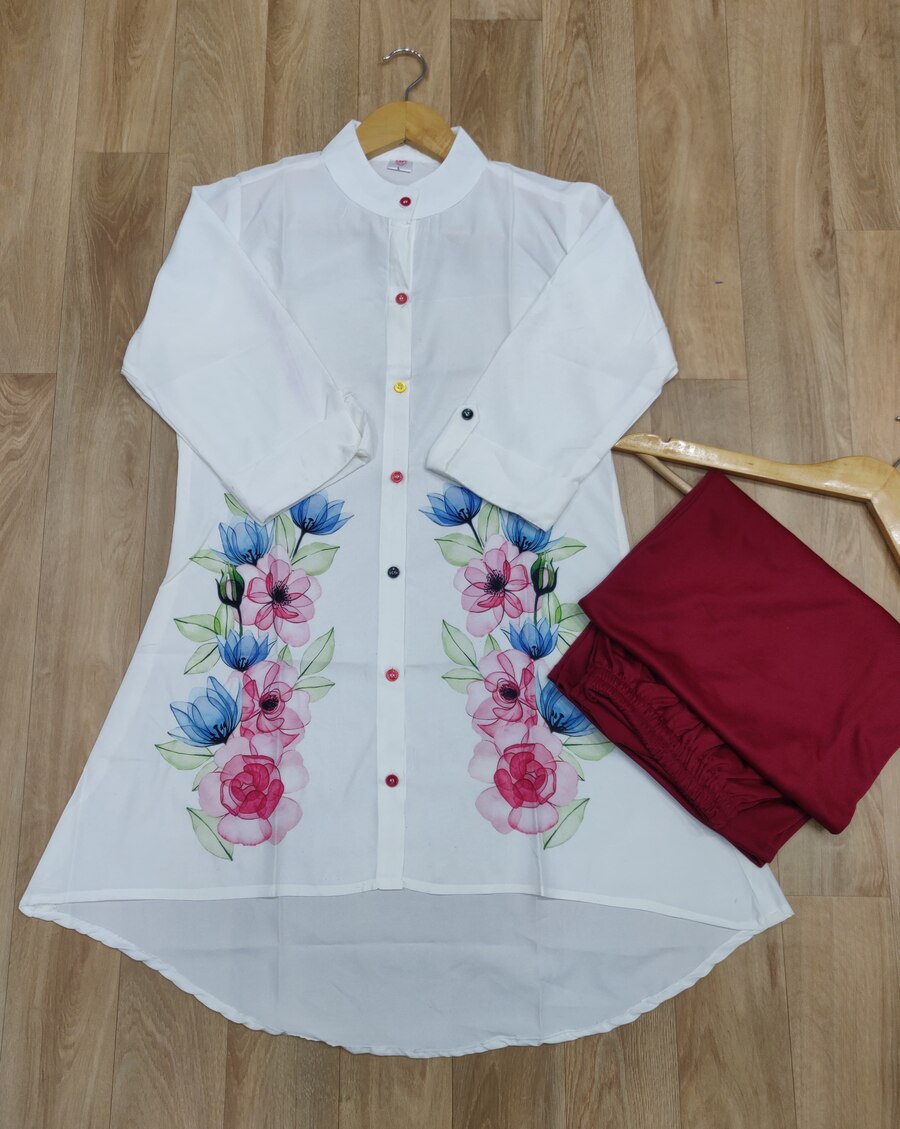 5LATEST POLY RAYON DIGITAL PRINTED TOP WITH PALAZZO CASUAL WEAR WHOLESALE PRICE ETHNIC GARMENT (5)