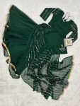 6DESIGNER FAUX GEORGETTE EMBROIDERY AND REAL PEARL MOTI WORK LEHENGA SAREE WITH EMBROIDED DUPATTA AND FULL STITCHED BLOUSE WEDDING WEAR WHOLESALE PRICE ETHNIC GARMENT (29)