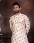 6LATEST PURE COTTON DIGITAL PRINTED MEN’S KURTA WITH PAYJAMA FESTIVE WEAR WHOLESALE PRICE ETHNIC GARMENT (62)