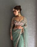 6TRENDING BUTTERFLY NET EMBROIDERY SEQUENCE PEARL MOTI WORK SAREE WITH STITCHED BLOUSE PARTY WEAR WHOLESALE PRICE ETHNIC GARMENT (24)