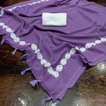 7LATEST GEORGETTE LACE BORDER WORK SAREE WITH UNSTITCHED BLOUSE CASUAL WEAR WHOLESALE PRICE ETHNIC GARMENT (13)