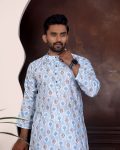 7LATEST PURE COTTON DIGITAL PRINTED MEN’S KURTA WITH PAYJAMA FESTIVE WEAR WHOLESALE PRICE ETHNIC GARMENT (58)