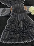 7LATEST RIMZIM PATTA HOT FIX SAREE WITH UNSTITCHED BLOUSE CASUAL WEAR WHOLESALE PRICE ETHNIC GARMENT (2)