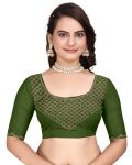 8LATEST RIMZIM PATTA HOT FIX SAREE WITH UNSTITCHED BLOUSE CASUAL WEAR WHOLESALE PRICE ETHNIC GARMENT (40)