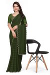 8LATEST RIMZIM PATTA HOT FIX SAREE WITH UNSTITCHED BLOUSE CASUAL WEAR WHOLESALE PRICE ETHNIC GARMENT (40)