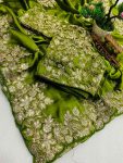 ATTRACTIVE RANGOLI SILK CODING EMBROIDERY WORK SAREE WITH STITCHED BLOUSE PARTY WEAR WHOLESALE PRICE ETHNIC GARMENT (9)