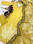 ATTRACTIVE RAYON SEQUENCE EMBROIDERY WORK TOP BOTTOM WITH DUPATTA PARTY WEAR WHOLESALE PRICE ETHNIC GARMENT (9)