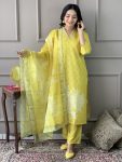 ATTRACTIVE RAYON SEQUENCE EMBROIDERY WORK TOP BOTTOM WITH DUPATTA PARTY WEAR WHOLESALE PRICE ETHNIC GARMENT (9)