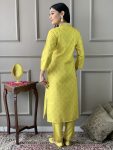 ATTRACTIVE RAYON SEQUENCE EMBROIDERY WORK TOP BOTTOM WITH DUPATTA PARTY WEAR WHOLESALE PRICE ETHNIC GARMENT (9)