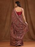 ATTRACTIVE VICHITRA SILK FLORAL DIGITAL PRINTED EMBROIDERY WORK SAREE WITH UNSTITCHED BLOUSE PARTY WEAR WHOLESALE PRICE ETHNIC GARMENT (10)