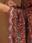 ATTRACTIVE VICHITRA SILK FLORAL DIGITAL PRINTED EMBROIDERY WORK SAREE WITH UNSTITCHED BLOUSE PARTY WEAR WHOLESALE PRICE ETHNIC GARMENT (10)