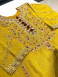CHINON SILK EMBROIDERY WORK TOP BOTTOM WITH DUPATTA PARTY WEAR WHOLESALE PRICE ETHNIC GARMENT (7)