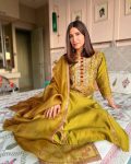 CHINON SILK EMBROIDERY WORK TOP BOTTOM WITH DUPATTA PARTY WEAR WHOLESALE PRICE ETHNIC GARMENT (7)