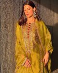 CHINON SILK EMBROIDERY WORK TOP BOTTOM WITH DUPATTA PARTY WEAR WHOLESALE PRICE ETHNIC GARMENT (7)