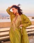 CHINON SILK EMBROIDERY WORK TOP BOTTOM WITH DUPATTA PARTY WEAR WHOLESALE PRICE ETHNIC GARMENT (7)