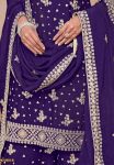 DESIGNER CHINON EMBROIDERY SEQUENCE WORK FULL STITCHED TOP SHARARA WITH DUPATTA FESTIVE WEAR WHOLESALE PRICE ETHNIC GARMENT (3)