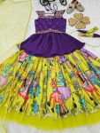 DESIGNER CHINON EMBROIDERY SEQUENCE WORK KID’S KEDIYA STYLE TOP LEHENGA WITH DUPATTA WEDDING WEAR WHOLESALE PRICE ETHNIC GARMENT (8)