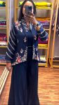 DESIGNER CHINON EMBROIDERY SEQUENCE WORK PALAZZO WITH STITCHED BLOUSE AND KOTI PART WEAR WHOLESALE PRICE ETHNIC GARMENT (4)