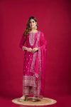 DESIGNER CHINON EMBROIDERY SEQUENCE WORK TOP PALAZZO WITH DUPATTA RANI
