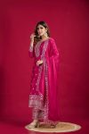 DESIGNER CHINON EMBROIDERY SEQUENCE WORK TOP PALAZZO WITH DUPATTA PARTY WEAR WHOLESALE PRICE ETHNIC GARMENT (36)