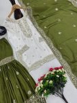 DESIGNER CHINON EMBROIDERY SEQUENCE WORK TOP SHARARA WITH DUPATTA FESTIVE WEAR WHOLESALE PRICE ETHNIC GARMENT (3)