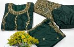 DESIGNER CHINON SEQUENCE EMBROIDERY WORK TOP PALAZZO WITH DUPATTA PARTY WEAR WHOLESALE PRICE ETHNIC GARMENT (4)