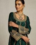 DESIGNER CHINON SEQUENCE EMBROIDERY WORK TOP PALAZZO WITH DUPATTA PARTY WEAR WHOLESALE PRICE ETHNIC GARMENT (4)
