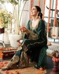DESIGNER CHINON SEQUENCE EMBROIDERY WORK TOP PALAZZO WITH DUPATTA PARTY WEAR WHOLESALE PRICE ETHNIC GARMENT (4)