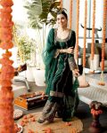 DESIGNER CHINON SEQUENCE EMBROIDERY WORK TOP PALAZZO WITH DUPATTA PARTY WEAR WHOLESALE PRICE ETHNIC GARMENT (4)