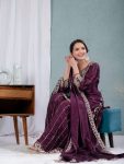 DESIGNER CHINON SILK EMBROIDERY CODING SEQUENCE WORK TOP PALAZZO WITH DUPATTA PARTY WEAR WHOLESALE PRICE ETHNIC GARMENT (7)