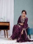 DESIGNER CHINON SILK EMBROIDERY CODING SEQUENCE WORK TOP PALAZZO WITH DUPATTA PARTY WEAR WHOLESALE PRICE ETHNIC GARMENT (7)