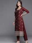 DESIGNER CHINON SILK EMBROIDERY SEQUENCE WORK TOP BOTTOM WITH DUPATTA FESTIVE WEAR WHOLESALE PRICE ETHNIC GARMENT (7)