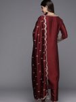 DESIGNER CHINON SILK EMBROIDERY SEQUENCE WORK TOP BOTTOM WITH DUPATTA FESTIVE WEAR WHOLESALE PRICE ETHNIC GARMENT (7)