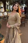 DESIGNER CHINON SILK EMBROIDERY SEQUENCE WORK TOP LEHENGA WITH DUPATTA WEDDING WEAR WHOLESALE PRICE ETHNIC GARMENT (13)