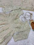 DESIGNER CHINON SILK EMBROIDERY SEQUENCE WORK TOP LEHENGA WITH DUPATTA WEDDING WEAR WHOLESALE PRICE ETHNIC GARMENT (13)
