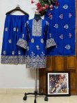 DESIGNER CHINON SILK SEQUENCE EMBROIDERY WORK TOP PALAZZO WITH DUPATTA FESTIVE WEAR WHOLESALE PRICE ETHNIC GARMENT (7)