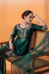 DESIGNER CHINON SILK THREAD SEQUENCE WORK TOP SHARARA WITH DUPATTA PARTY WEAR WHOLESALE PRICE ETHNIC GARMENT (9)