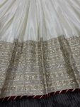DESIGNER CHINON THREAD WITH SEQUENCE LACE BORDER WORK GOWN BOTTOM WITH DUPATTA FESTIVE WEAR WHOLESALE PRICE ETHNIC GARMENT (5)